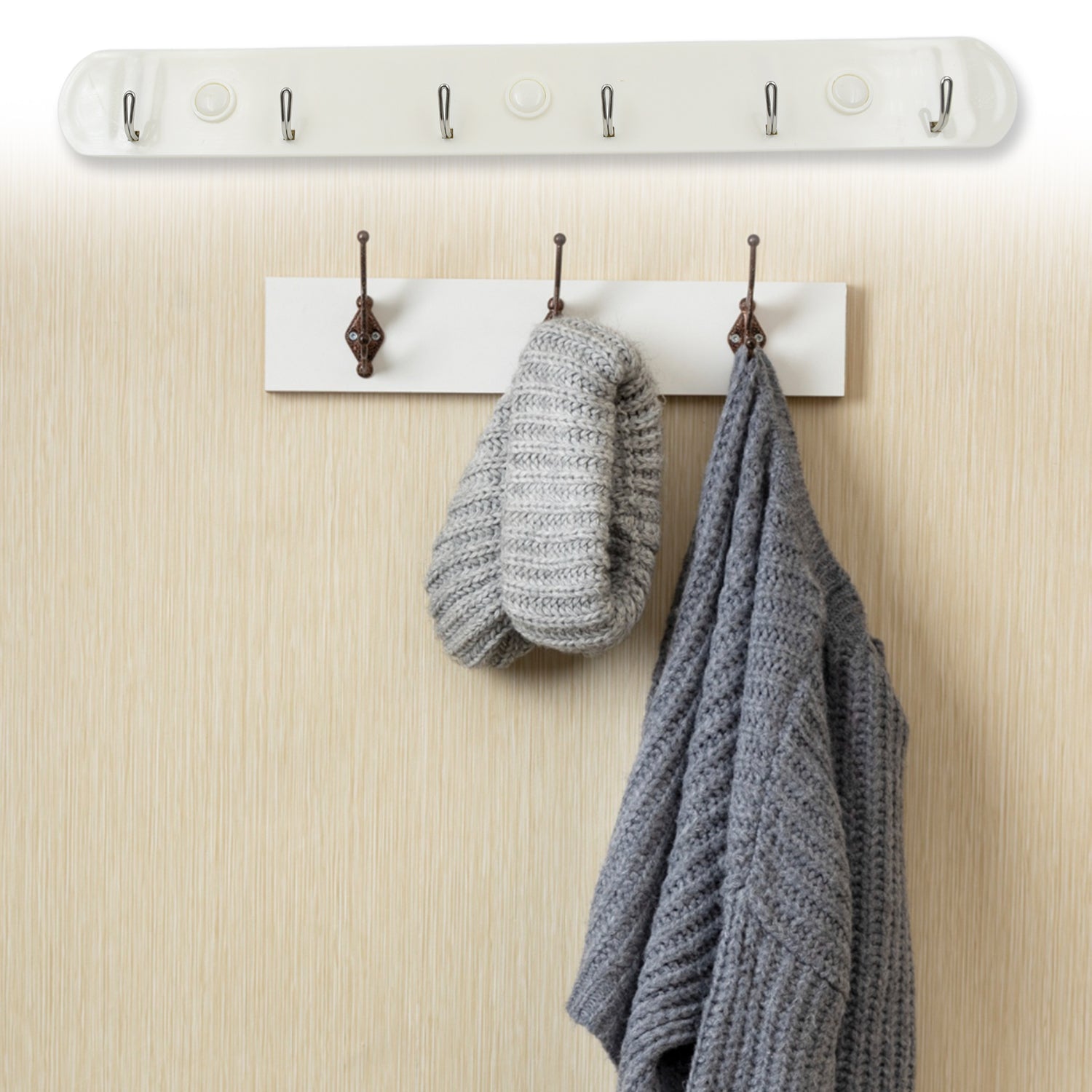 4041 Multipurpose hangers, Wall Door Hooks Rail for Hanging Clothes for Hanging Hook Rack Rail, Extra Long Coat Hanger Wall Mount for Clothes, Jacket, Hats, 6 Hook 4041 Multipurpose hangers, Wall Door Hooks Rail for Hanging Clothes for Hanging Hook Rack Rail, Extra Long Coat Hanger Wall Mount for Clothes, Jacket, Hats, 6 Hook